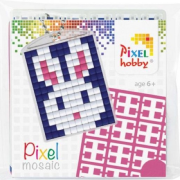 Kit Porte-Clés en Pixels Lapin à créer 3 x 4 cm Pixel Hobby