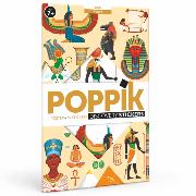 Poster Géant Découverte Egypte 35 Stickers 7 ans et + Poppik