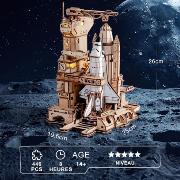 Maquette mécanique en bois Fusée et Lanceur 27 cm 446 pièces Space Shuttle LKA02 Rokr