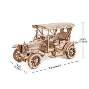 Maquette Bois Voiture Ancienne 19cm Puzzle 3D de 298 pièces MC801 Rokr