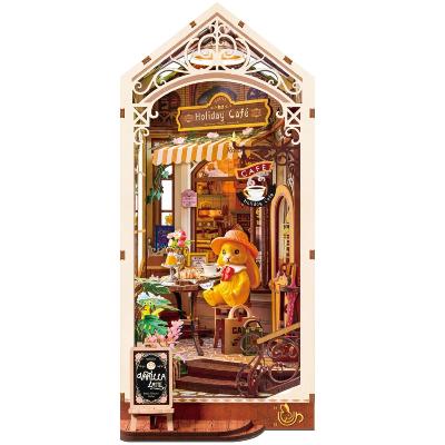 Kit Maquette Book Nook à fabriquer Café des fêtes TGB15 Serre-livres Holiday Café 3D miniature Rolife