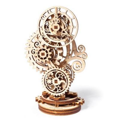 Ugears Maquette Bois  Horloge à Engrenages 9cm Puzzle 3D Mécanique  43 pièces