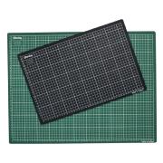 Tapis de coupe gradué en cm A3 Bi-face Vert Noir 30x45 cm 2 faces quadrillées Wonday