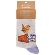 Chaussettes Femme Mauve Moineau Bambou Taille unique 37-42 Wrendale