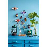 Insecte Coléoptère Rosalia Beetle en carton 15 cm Décoration 3D Studioroof