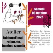 ATELIER Samedi 8 Octobre 2022 - Tableau Zen Bambou et Encre de Chine - Montauban