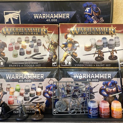 [Miniatures] Kits peintures, outillages et Kit complet créations de figurines Warhammer 
