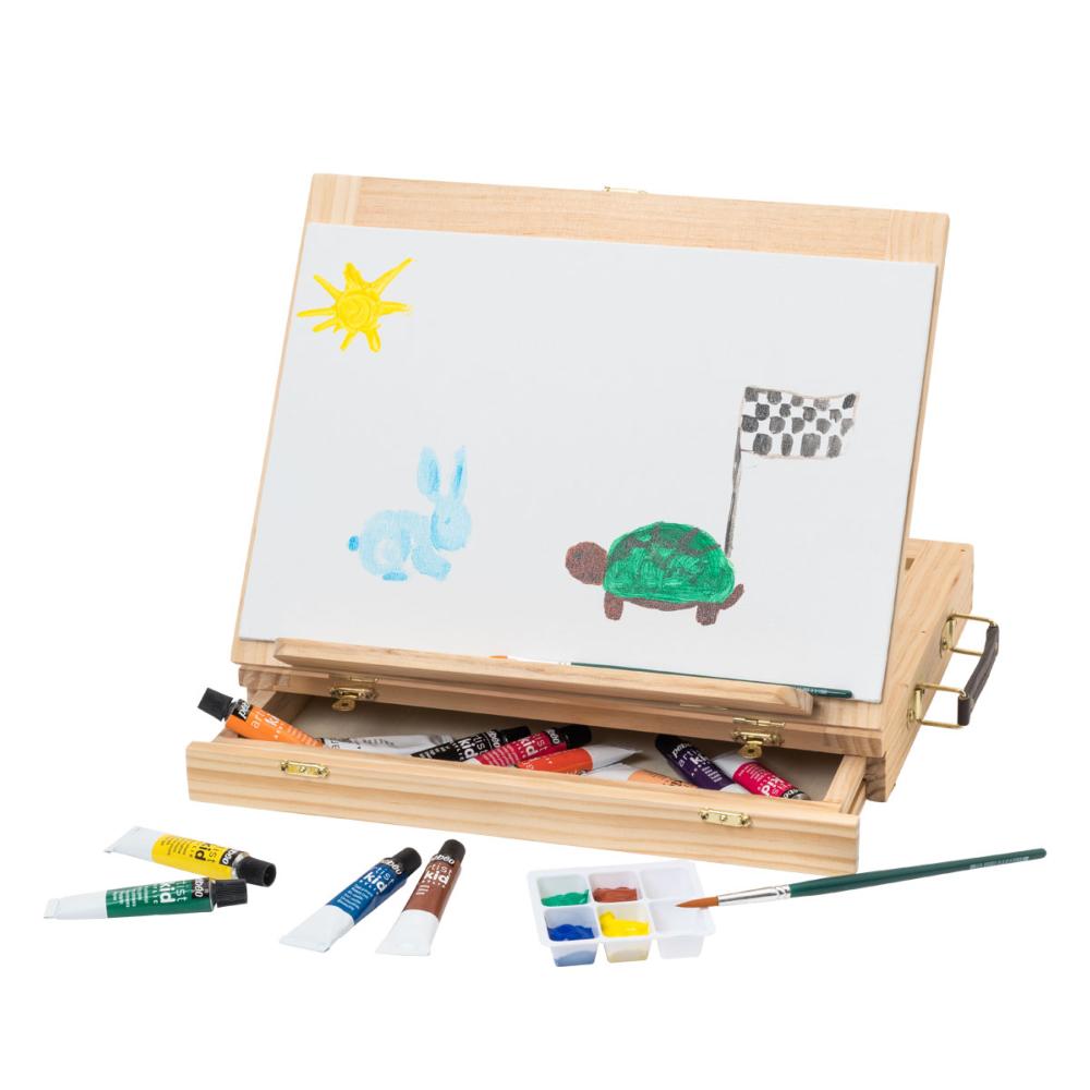 Kit Chevalet De Peinture - Coffret Pour Enfant - Peinture