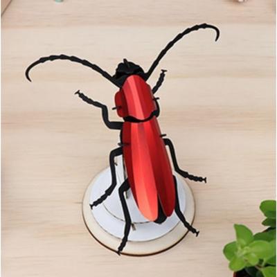 Kit de fabrication 1 Insecte Scarabé Rouge 12 cm Rosalia Beetle Assembli