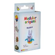 Kit pliage Origami 3D Lapin 10x14 cm 336 modules Modular Origami ATH Press