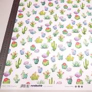Papier italien imprimé Cactus 50x70 cm