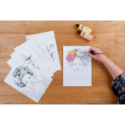 Bloc de coloriage Les femmes 20 feuilles A4 250g Odélia E. Colin Clairefontaine