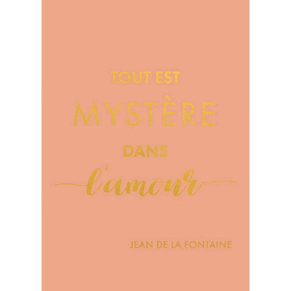 Carte Postale Tout Est Mystere Dans L Amour 15x21 Cm Kiub