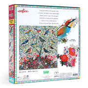 Puzzle 1000 pièces Oiseaux Arbre Songbirds Tree 58.5x58.5cm Eeboo