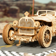 Maquette Bois Voiture Grand Prix V8 19cm Puzzle 3D de 220 pièces MC401 Rokr