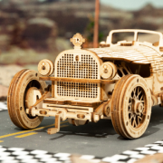 Maquette Bois Voiture Grand Prix V8 19cm Puzzle 3D de 220 pièces MC401