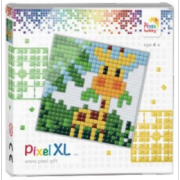 Kit Tableau en Pixels XL Girafe 12x12 cm 529 Pixels Pixel Hobby