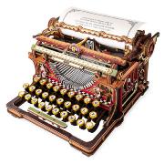 Maquette mécanique en bois Machine à écrire Version Magique 446 pièces Typewriter Magic version LK703C Rokr
