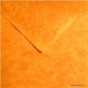 Papier népalais uni couleur Orange Maïs 50x75 cm