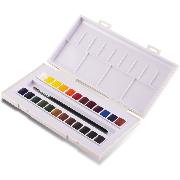Aquarelle Boite Voyage Sennelier 24 demi-godets La petite Aquarelle