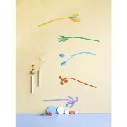 Mobile en carton 5 fleurs Ophélia H 83cm Décoration 3D Studioroof