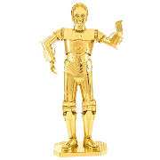Maquette Métal Star Wars C-3PO Robot 12 cm Métal Doré MMS270 Metal Earth