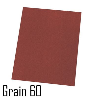 10 feuilles Abrasives Corindon grain gros 60