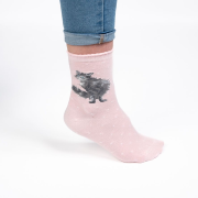 Chaussettes Femme Rose Chat Bambou Taille unique 37-42 Wrendale