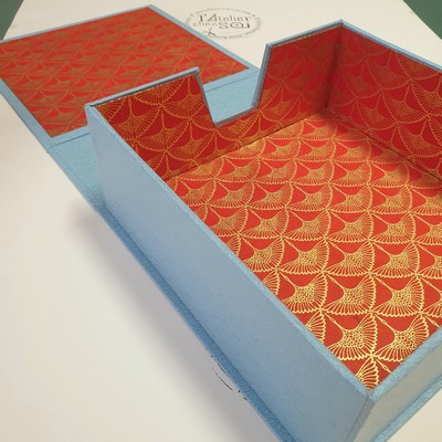 [Photo] Atelier Cartonnage Confection d’une Boîte à Couvercle