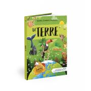 Coffret Mega Atlas Terre et Animaux 1 Livre 1 Puzzle 500 pièces et 40 Cartes Sassi Junior