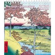 Mini-Calendrier Chevalet 2026 Estampes Japonaises 12 illustrations 14X16 cm Ed du Désastre