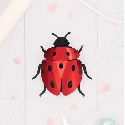 Kit de fabrication 1 Coccinelle Rouge 8 cm Ladybug Assembli
