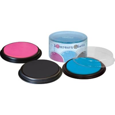 Encreurs Géants Ø80 mm X3 Noir Bleu Rose Crealign