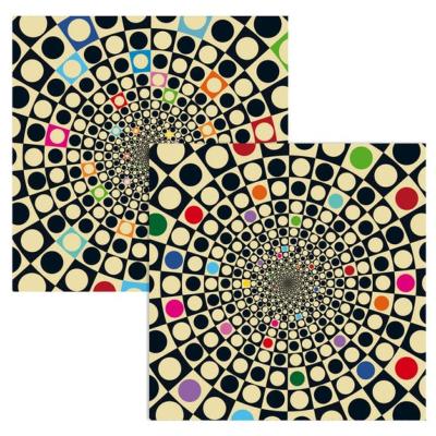 Puzzle Casse-tête Double Q-Fun 123 pièces en Bois bi-faces 20x20 cm Curiosi