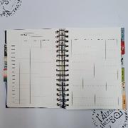 Agenda perpétuel Estampes Japonnaises Spirale 230p 17.5x21.5 cm Semainier Ed Desastre