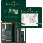 Set Dessin Esquisse Graphite Pitt 19 pièces Faber Castell