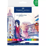 Feutres Aquarellables Double-pointe 12 Couleurs Goldfaber Aqua Dual Marker Faber Castel