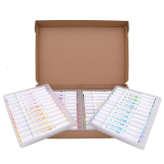 Marqueurs Acrylique Graph'It Go 48 couleurs Double-Pointe Sans amorçage