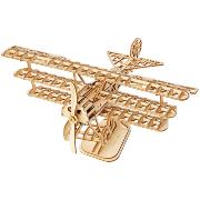 Maquette Bois Avion Triplan 21cm Puzzle 3D de 145 pièces