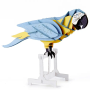 Kit Maquette Carton Perroquet à fabriquer 20 cm 34 pièces Puzzle 3D