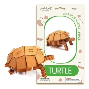 Kit Maquette Carton Tortue à fabriquer 13 cm 34 pièces Puzzle 3D