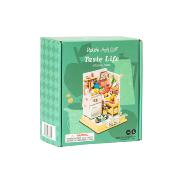 Mini-Kit Maquette Bois Maison miniature Cuisine 7x7x9 cm DS015 Rolife
