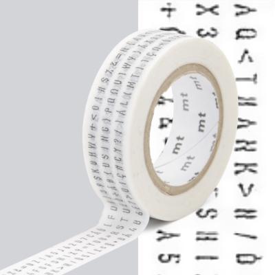 Masking Tape Motif Lettres et Caractères Rouleau 15mmX10m