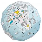 Kit créatif Globe à construire et colorier 27 cm Pirouette Cacahouète