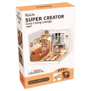 Kit Maquette Super Creator Salon DW007 Cozy Living Lounge 114 pièces Rolife