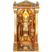 Kit Maquette Book Nook à fabriquer Library of Wonders 14x23x26 cm TGB16 Serre-livres Bibliothèque 3D miniature Rolife