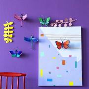 Libellule bleue en carton Saphire 17 cm Décoration 3D Studioroof