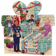Calendrier de l'Avent 24 Puzzles Christmas Adventure 42 à 60 pièces 24 Déco à suspendre Gibsons