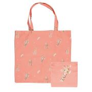 Sac Shopping pliable Girafe Coton 41x44 cm Wrendale