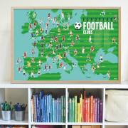 Poster Géant Découverte Football 62 Stickers 7 ans+ Poppik